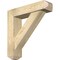 Ekena Millwork Traditional Craftsman Rough Sawn Bracket w/ Offset Brace, Douglas Fir, 6"W x 24"D x 24"H BKT0604X24X24TRA04RDF - alternate 1